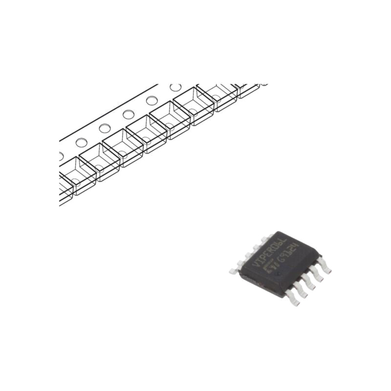 IC: driver; buck,flyback; AC/DC switcher,controler PWM; SSO10; 1A