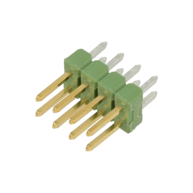 Conector: şiruri pini; şir pini; tată; PIN: 8; AMPMODU MOD II; THT