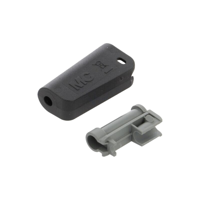 Carcasă; neagră; Lung.tot: 36,3mm; Dimensiune soclu: 4mm