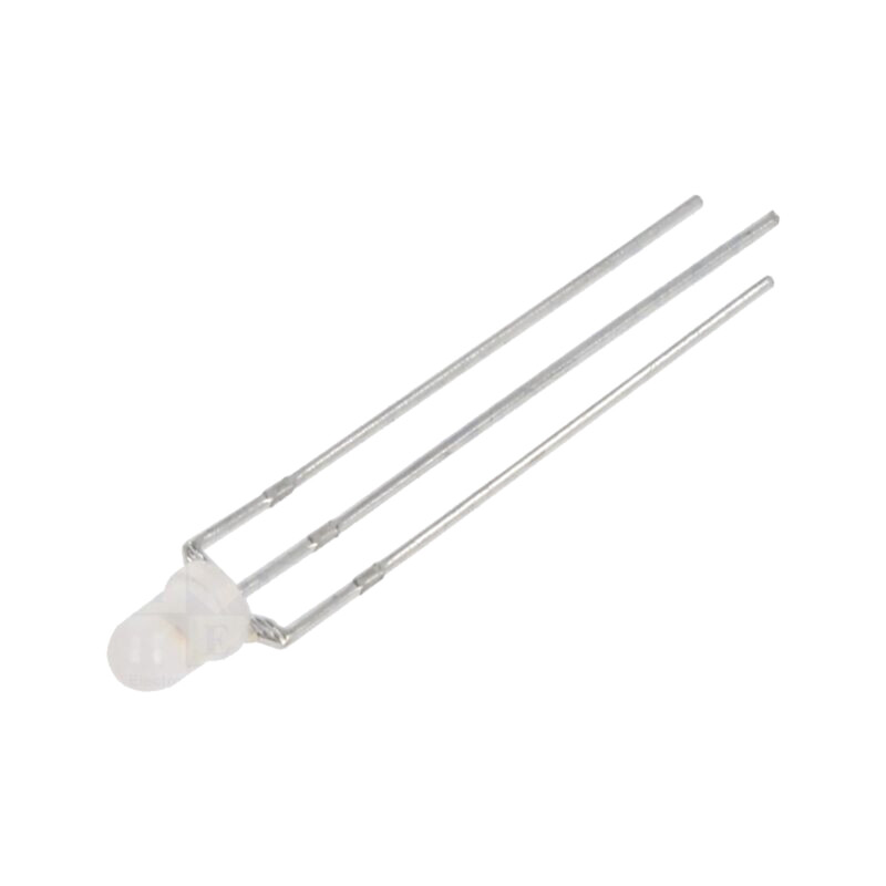 LED; roşie,verde; 3mm; 30mcd; 40°; Parte frontală: convex