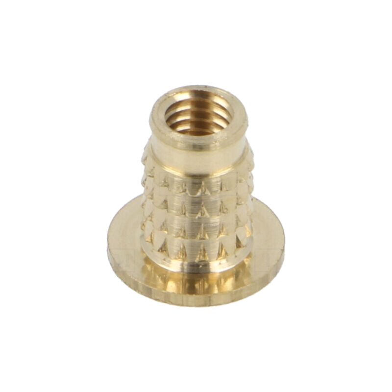 Adaos filetat; alamă; M5; BN 37896; Lung: 10,1mm; pt.plastic