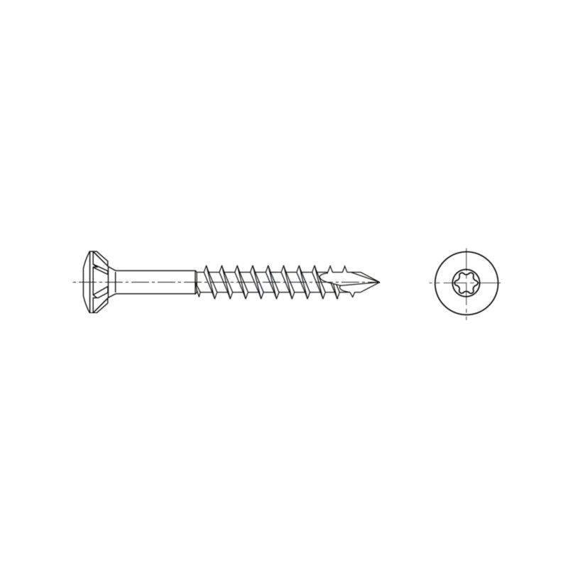 Şurub; pt.lemn; 4,5x70; Cap: îngropat; Torx®; TX20; SPAX®; 8,8mm