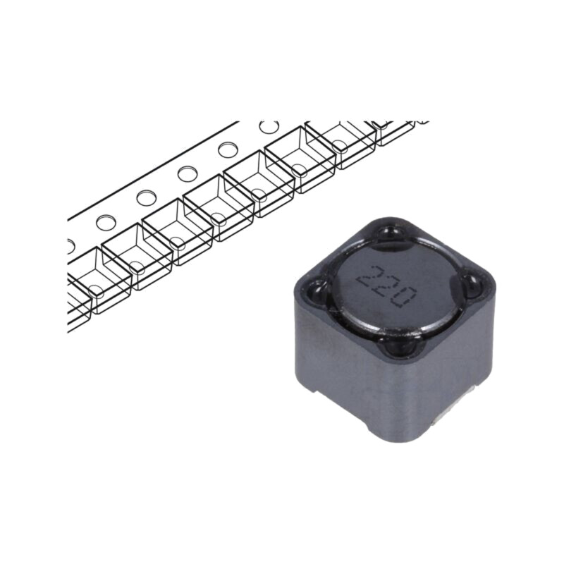 Inductor: fir; SMD; 22uH; 5A; 39mΩ; ±20%; 12x12x10mm; -40÷125°C