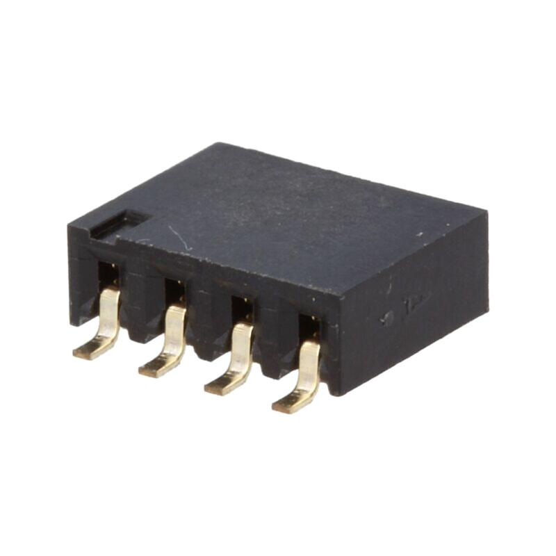 Conector: şiruri pini; soclu; mamă; PIN: 4; orizontală; SMT; 2,54mm