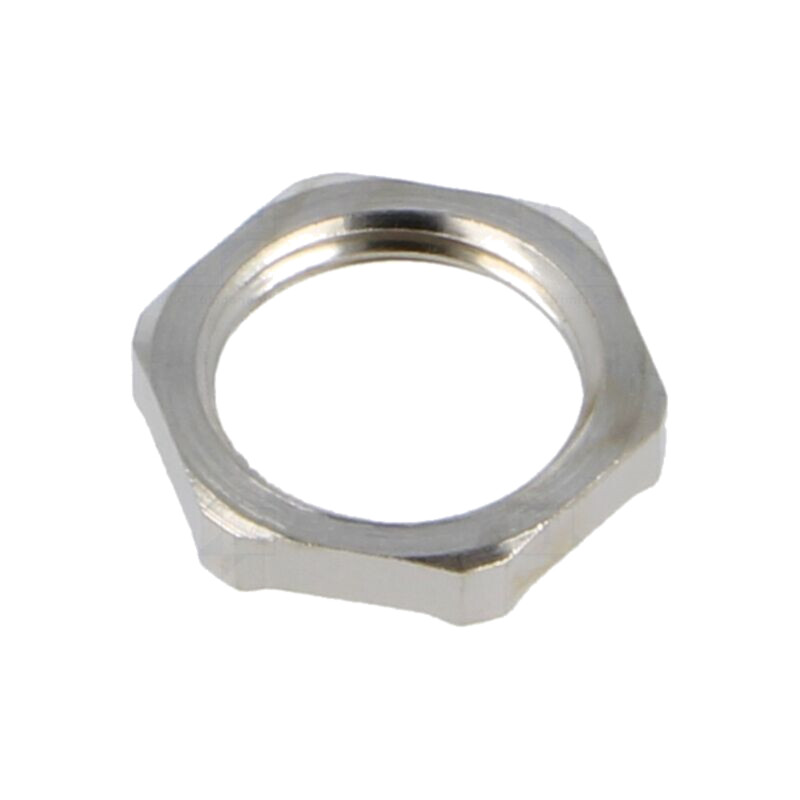 Piuliţă; cu împământare; M16; alamă; 19mm; Filet: metrică; Pas: 1,5