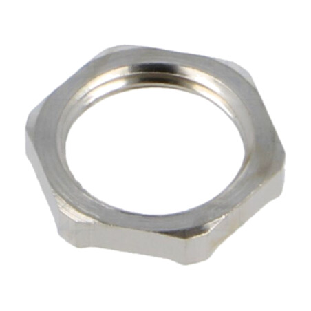 Piuliţă; cu împământare; M16; alamă; 19mm; Filet: metrică; Pas: 1,5