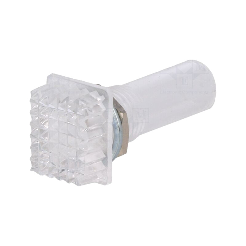 Lampă de control: fără lampă cu neon; convex; albă; 230VAC; IP20