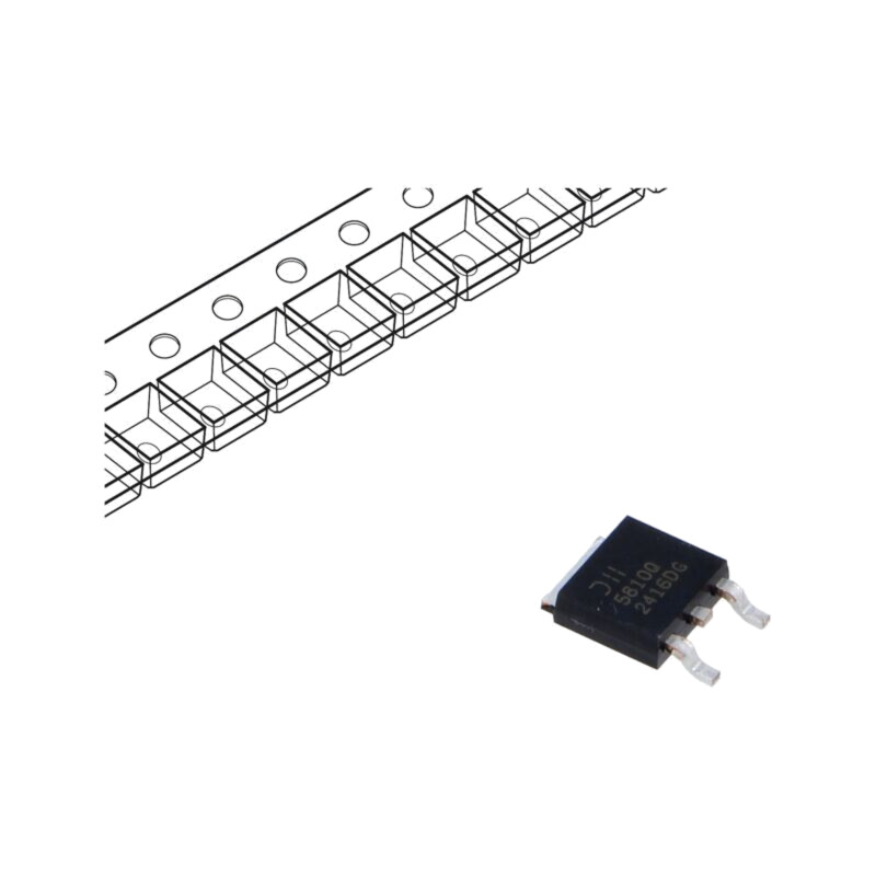 IC: driver; driver LED; DPAK,TO252; 200mA; Ch: 1; 2÷60VDC