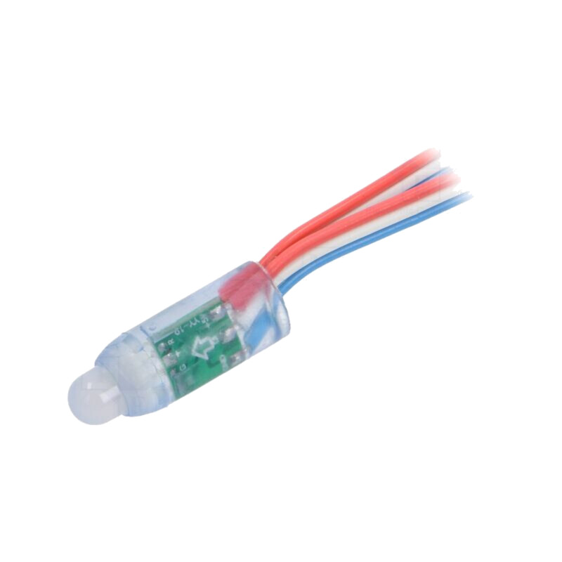 LED; RGB; IP65; 140°; Ø12mm; Controler: UCS1903,WS2811; 5VDC