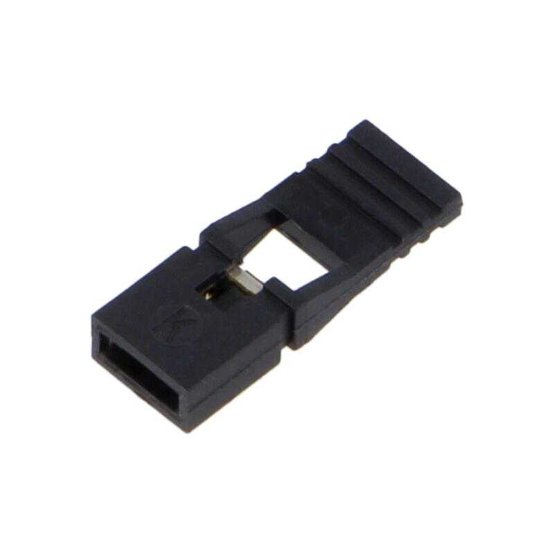 Conector: şiruri pini; jumper; mamă; 2,54mm; 1x2; Placare: aurit