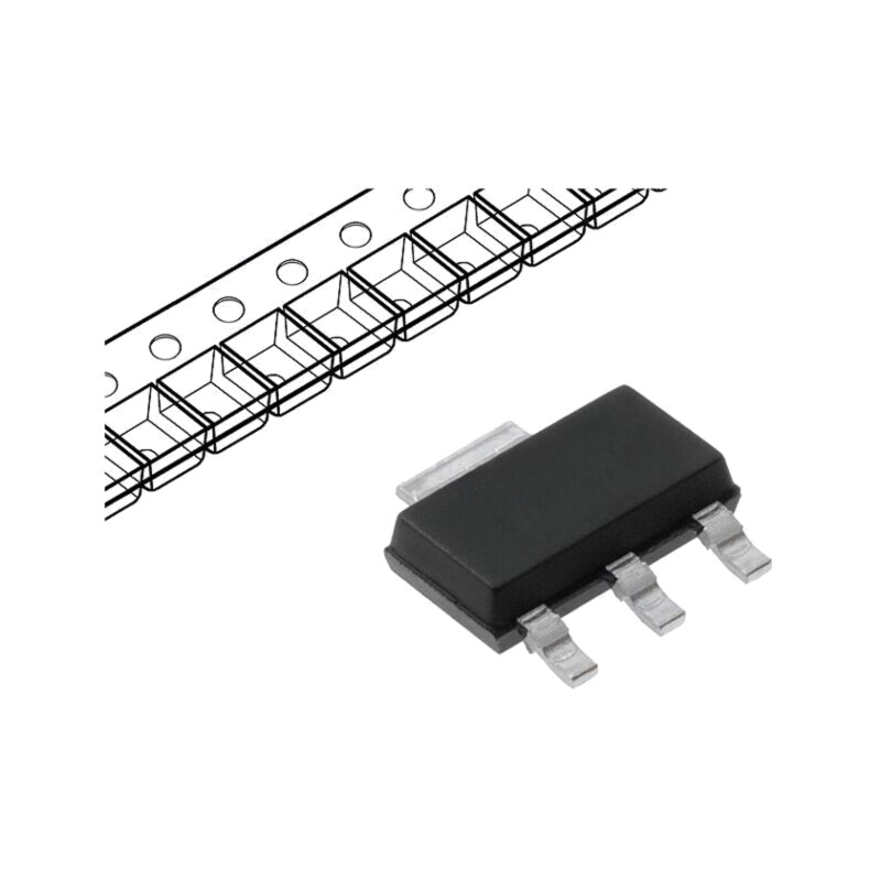 Tranzistor: N-MOSFET; unipolar; 60V; 1,8A; 1,8W; SOT223