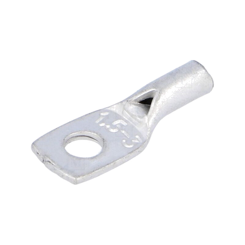 Vârf: inelar tubular; M3; 1,5mm2; crimpat; pe cablu; cositorit