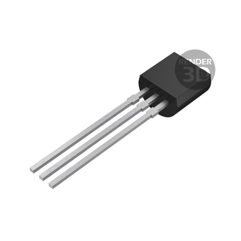 Tranzistor: NPN; bipolar; Darlington; 60V; 0,8A; 1W; TO92