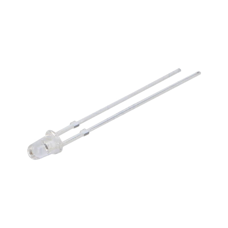 Emiţător IR; 3mm; 770÷790nm; transparent; P opt: 80÷90mW; 15°; THT