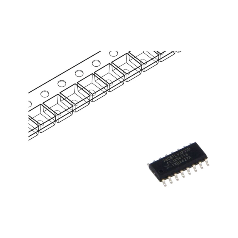 IC: digital; demultiplexor,multiplexor; SMD; SO16; 2,3÷3,6VDC