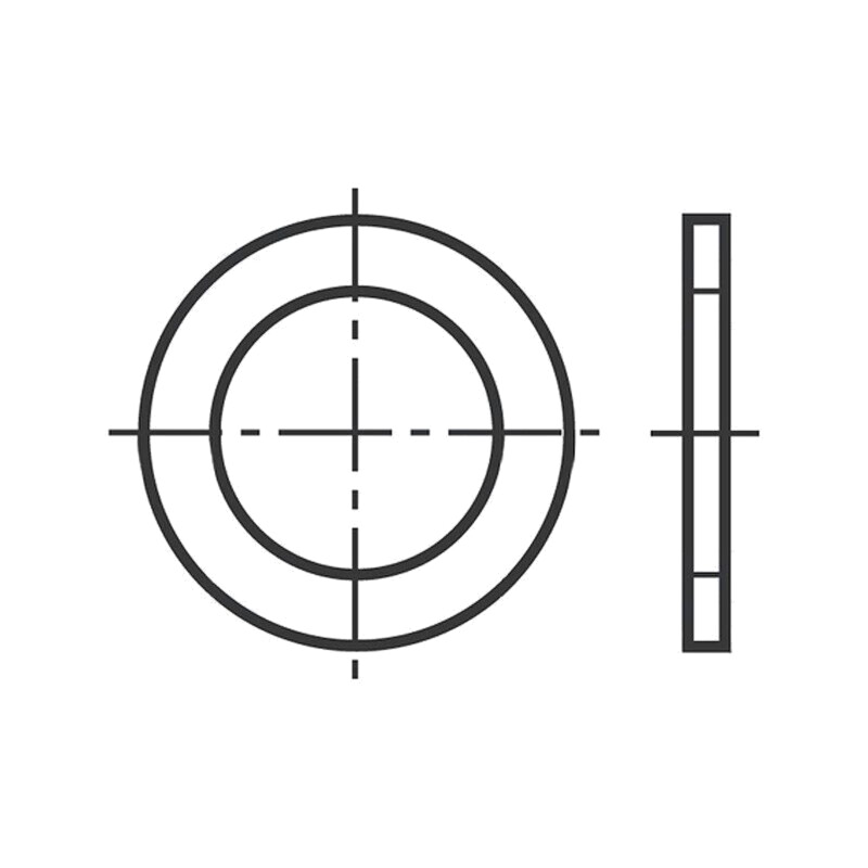 Şaibă; rotundă; M12; D15,5mm; fibră; DIN 7603A; BN 449