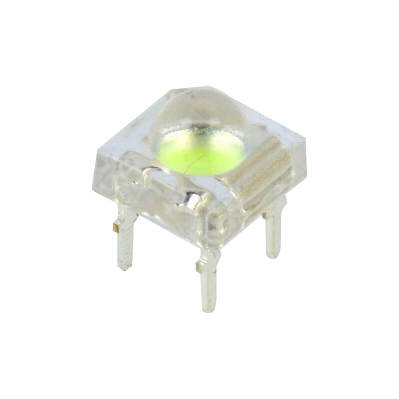 LED Super Flux; albastru (ice blue); 7,62x7,62mm; 65÷70lm; 120°