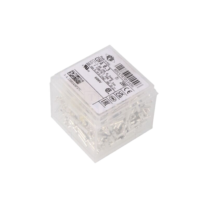 Pin; mamă; aliaj cupru; argintat; 0,14÷0,37mm2; 26AWG÷22AWG; 10A