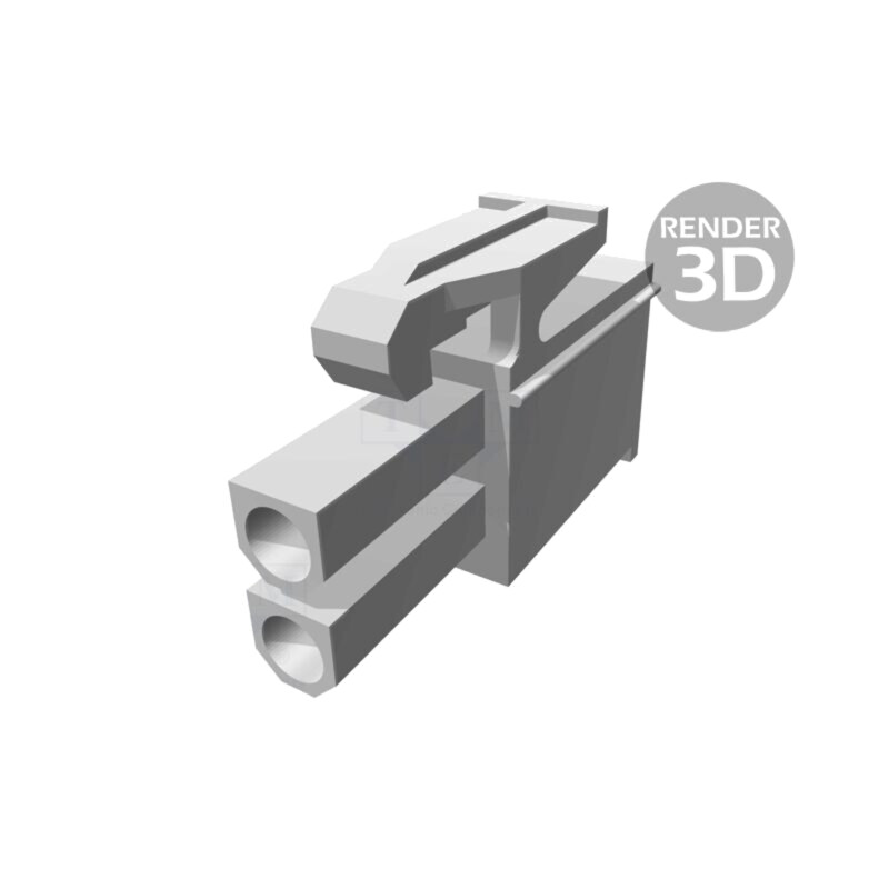 Conector: cablu-cablu; mufă; mamă; PIN: 2; 600V; pe cablu; 4,14mm