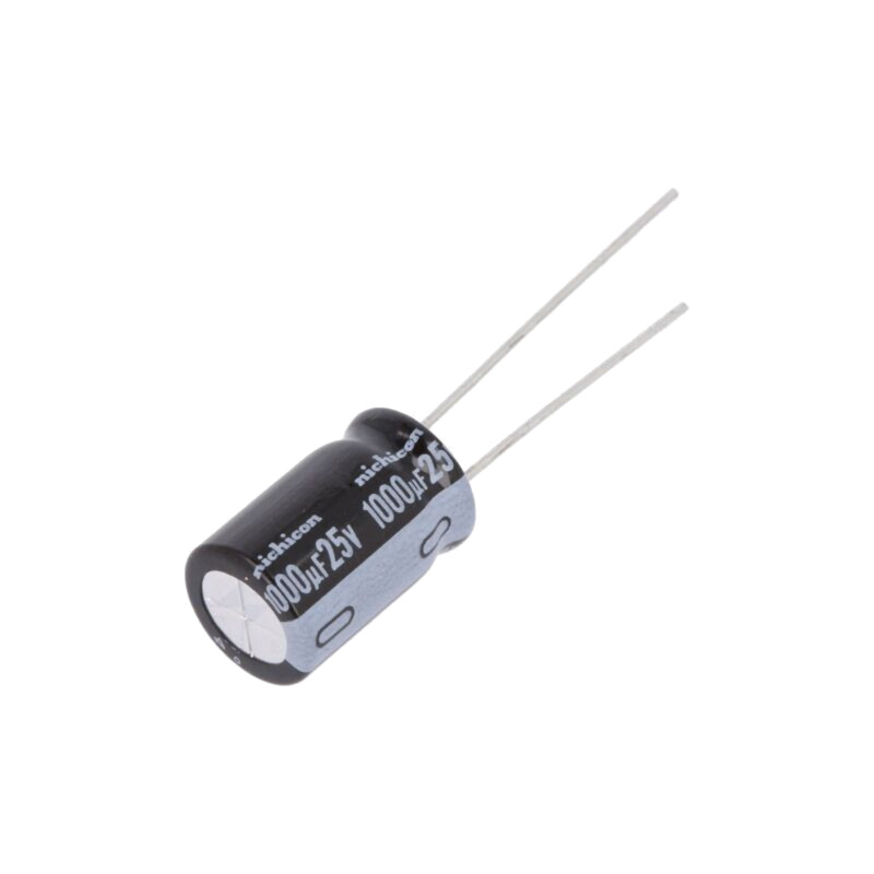 Condensator: electrolitic; THT; 1000uF; 25VDC; Ø10x16mm; ±20%; UVY