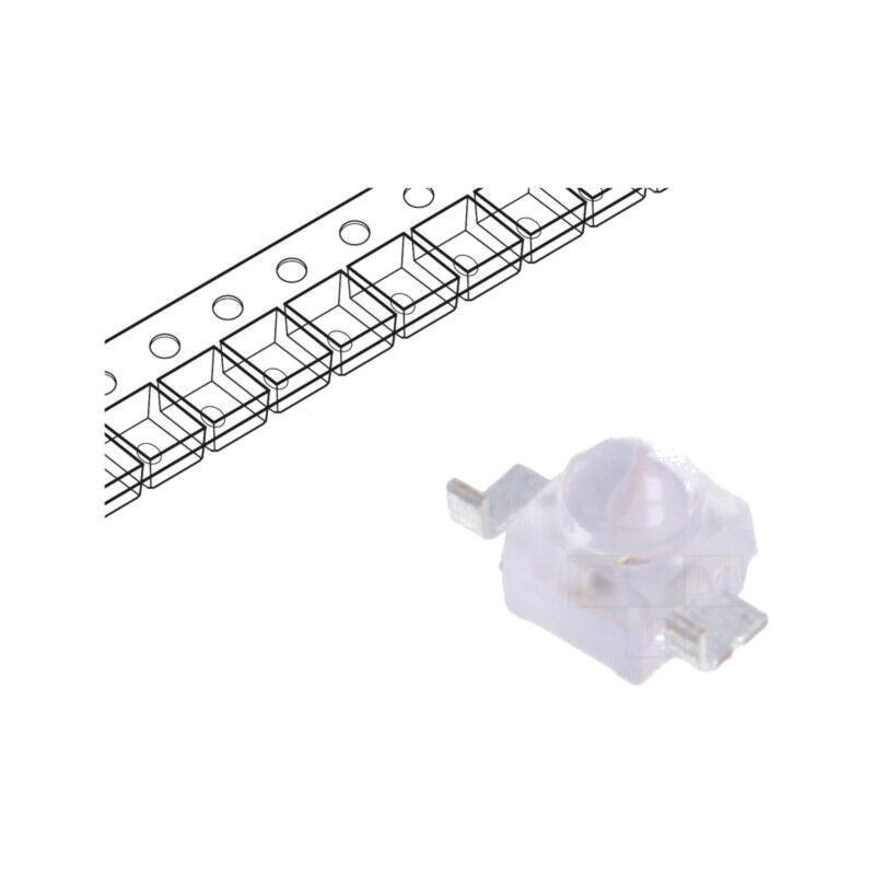 Emiţător IR; 940nm; transparent; 40mW; 50°; 1,15÷1,6VDC; SMD; 100mA