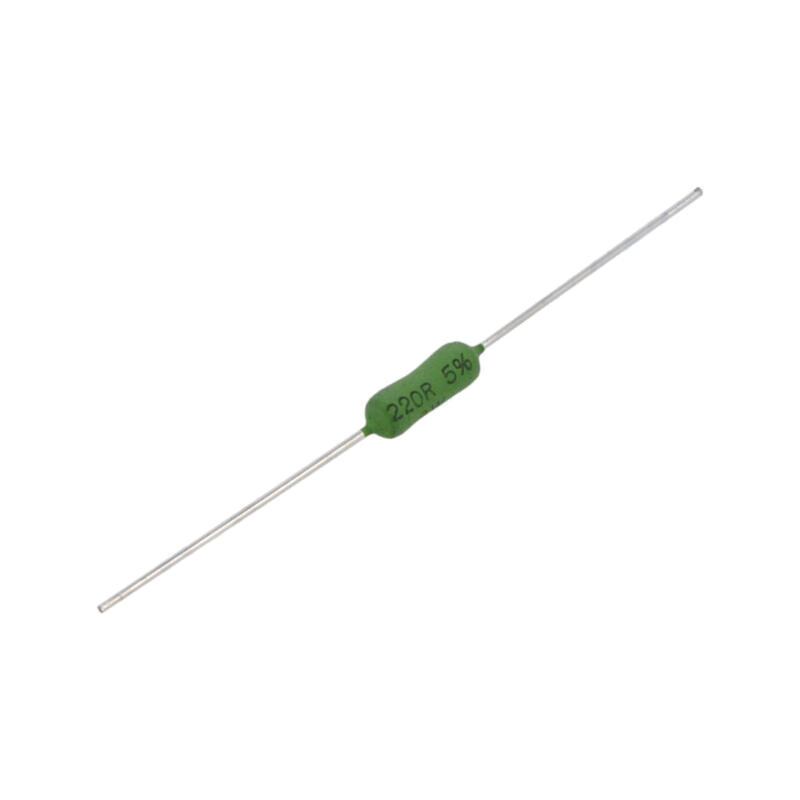 Rezistor: bobinat; THT; 220Ω; 3W; ±5%; 4,8x13mm; -50÷250°C; 80ppm/°C