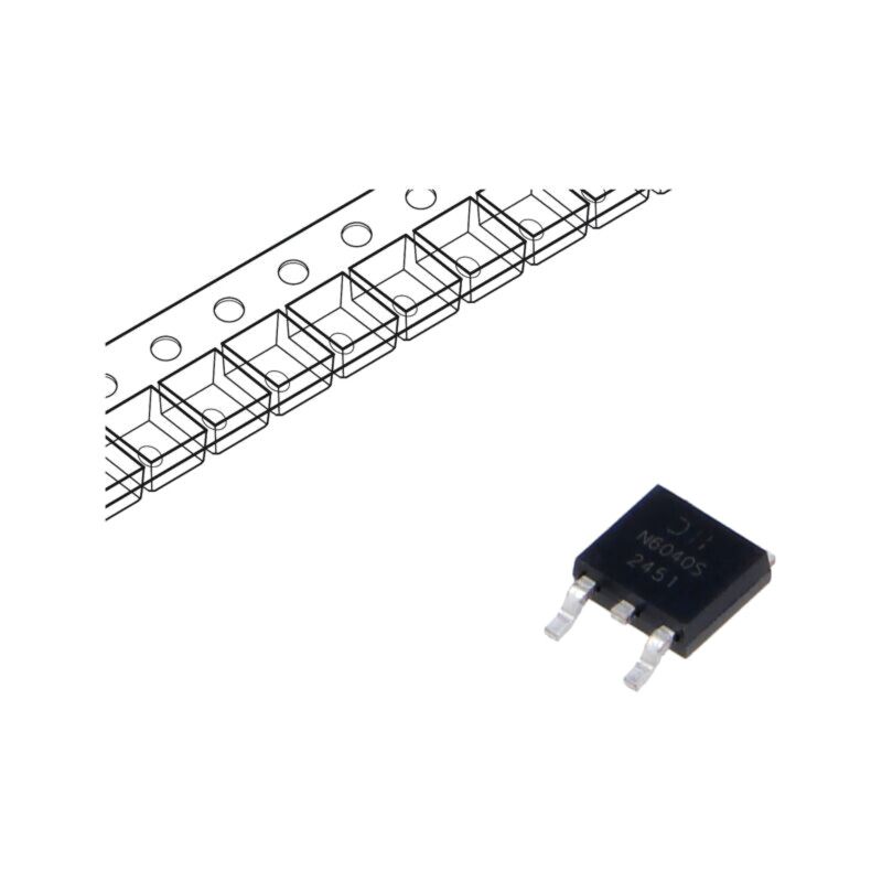 Tranzistor: N-MOSFET; unipolar; 60V; 13A; Idm: 30A; 17W; TO252