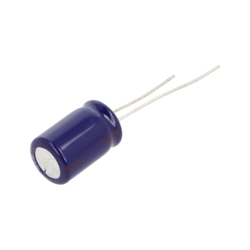 Condensator: electrolitic; THT; 220uF; 63VDC; Ø10x16mm; Raster: 5mm