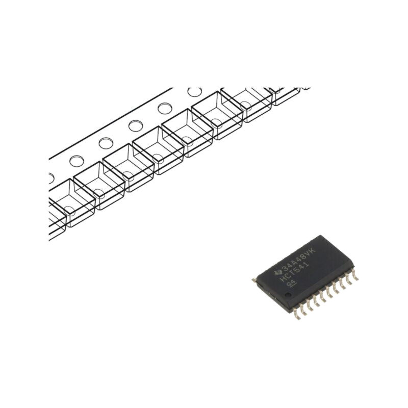 IC: digital; buffer,non-inversor,declanșator linie; Ch: 8; SMD