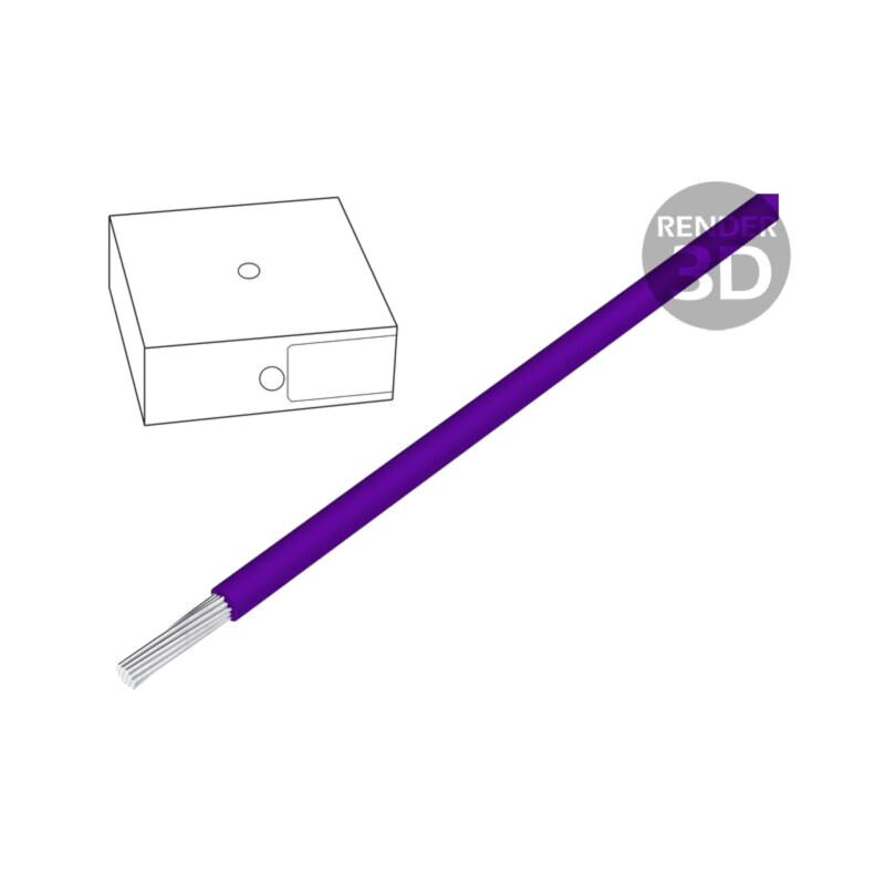 Cablu; H05V-K; litat; Cu; 0,5mm2; PVC; violet; 300V,500V; 250m