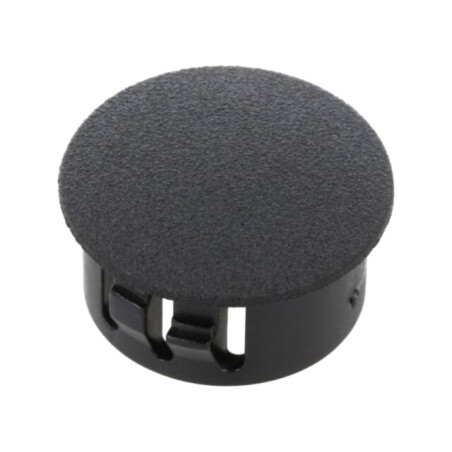 Capac de protecţie; H: 10,3mm; cu împingere,clichet; neagră