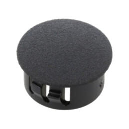 Capac de protecţie; H: 10,3mm; cu împingere,clichet; neagră