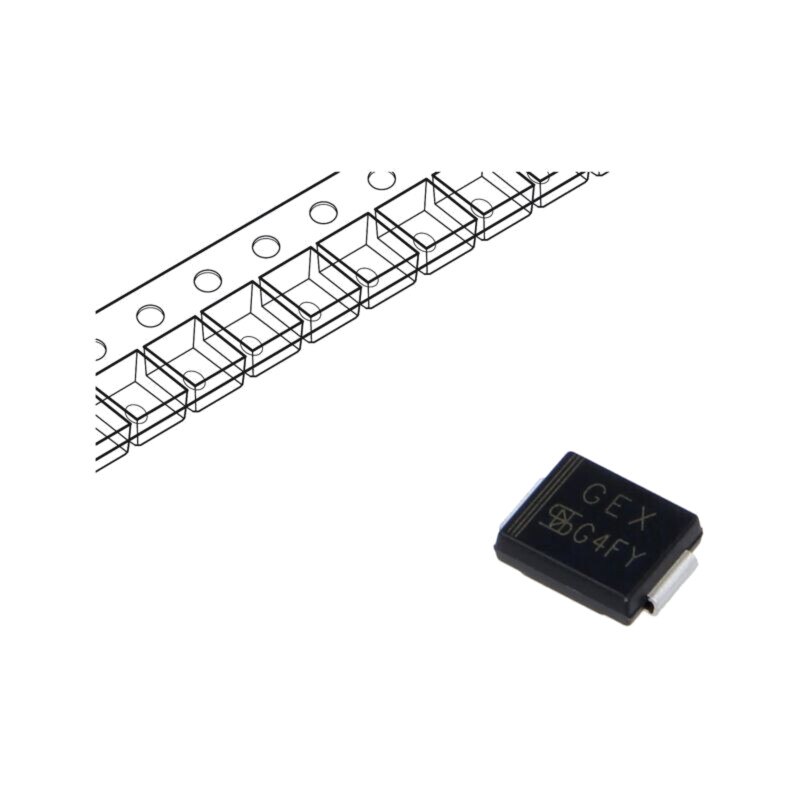 Diodă: TVS; 1,5kW; 24,4÷26,9V; 44A; unidirecţională; ±5%; SMCJ