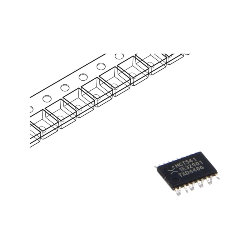 IC: digital; buffer,non-inversor,declanșator linie; Ch: 8; SMD