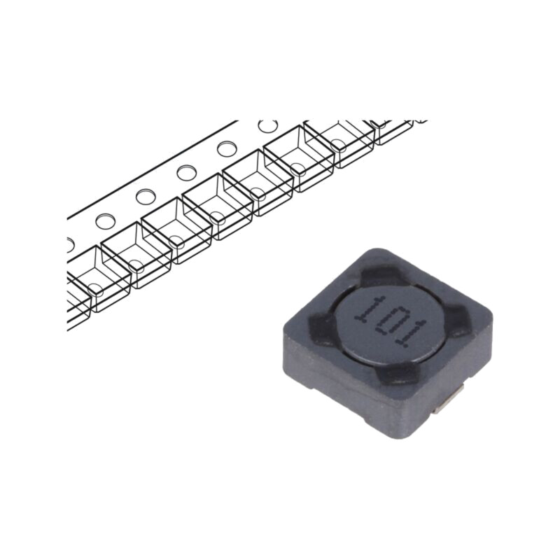 Inductor: fir; SMD; 100uH; 500mA; 790mΩ; ±20%; 7,3x7,3x3,4mm
