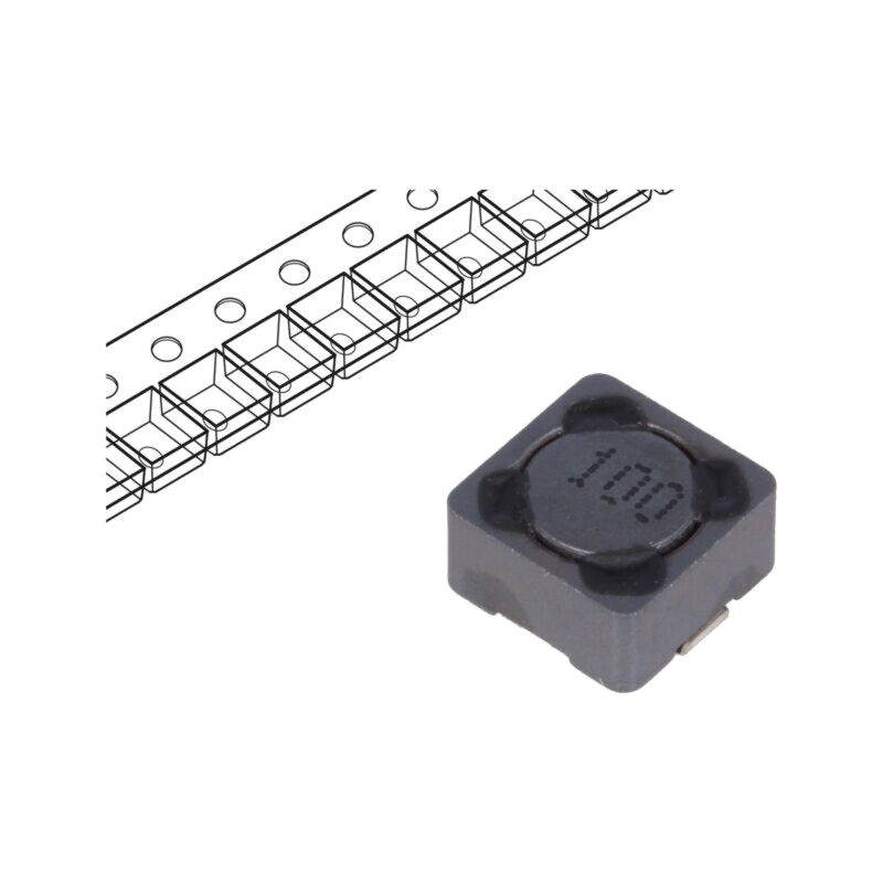 Inductor: fir; SMD; 10uH; 1,84A; 49mΩ; ±20%; 7,3x7,3x4,5mm