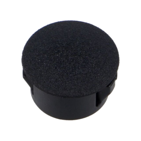 Capac de protecţie; H: 10,3mm; cu împingere,clichet; neagră