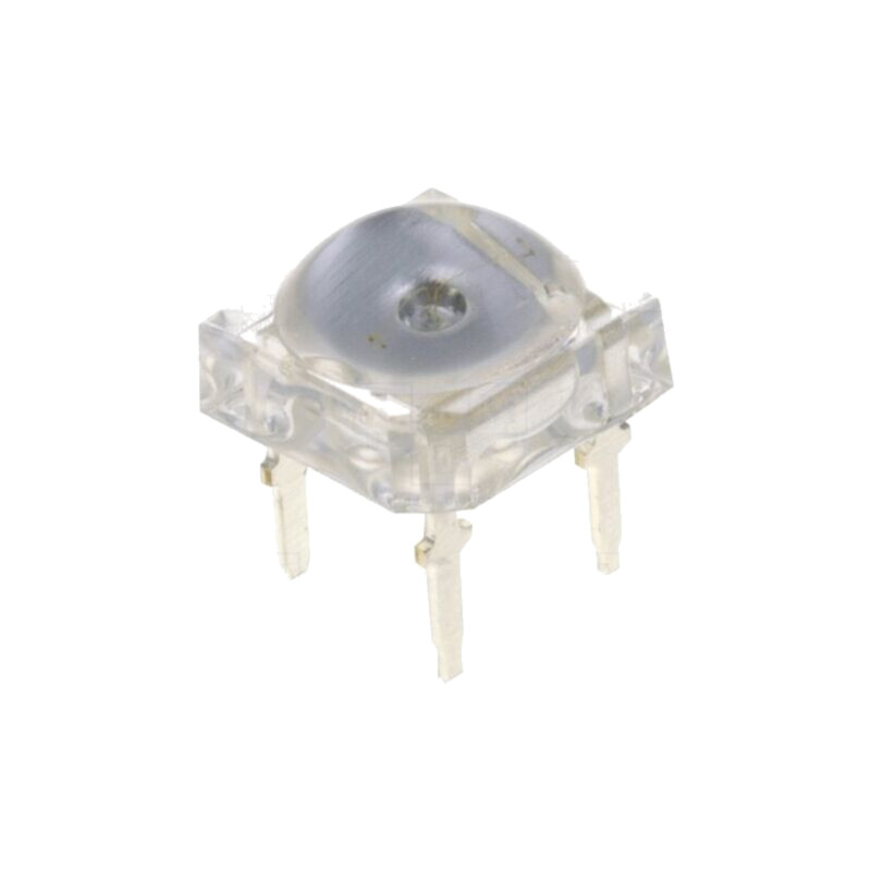 LED Super Flux; verde; 7,62x7,62mm; 3000÷4200mcd; 130°; 30mA