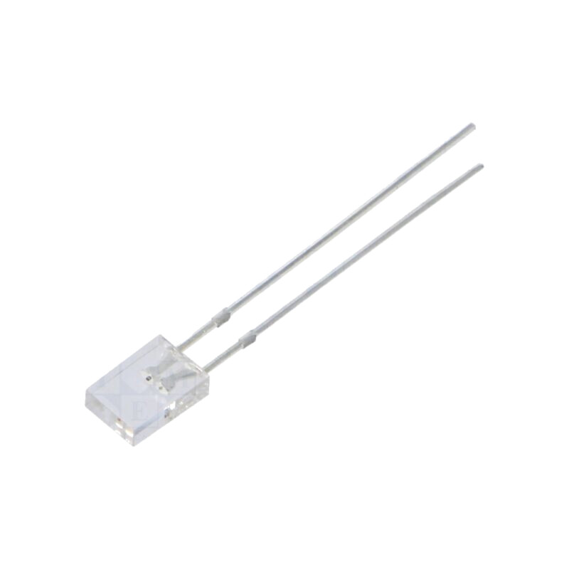 LED; verde,galbenă; dreptunghiulară; 2x5x7mm; bipolară; 120°; 30mA