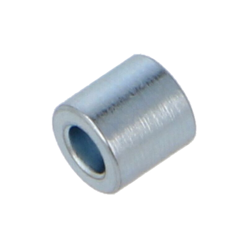 Manşon distanţier; 4mm; cilindric; oţel; zinc; Diam.ext: 4mm