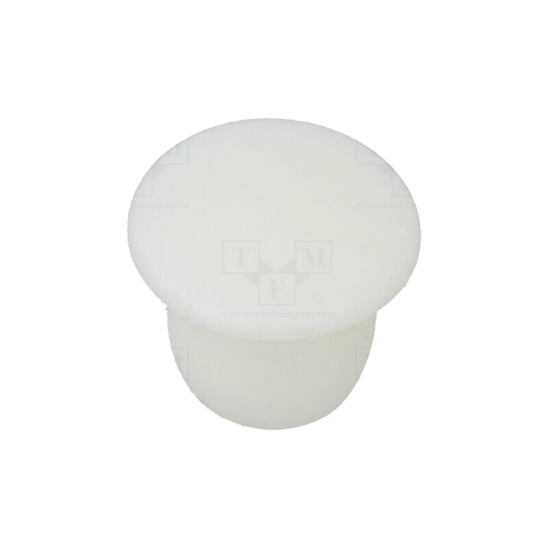 Capac de protecţie; H: 8mm; cu împingere; Diam.flanşă: 12mm; albă