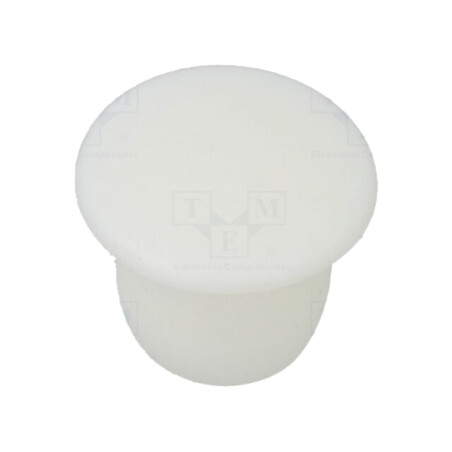 Capac de protecţie; H: 8mm; cu împingere; Diam.flanşă: 12mm; albă