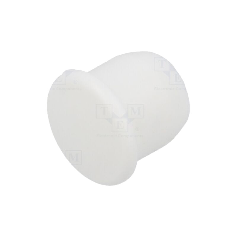 Capac de protecţie; H: 9mm; cu împingere; Diam.flanşă: 12mm; albă