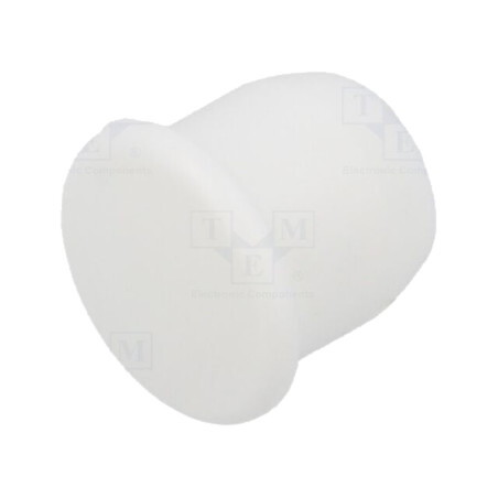 Capac de protecţie; H: 9mm; cu împingere; Diam.flanşă: 12mm; albă