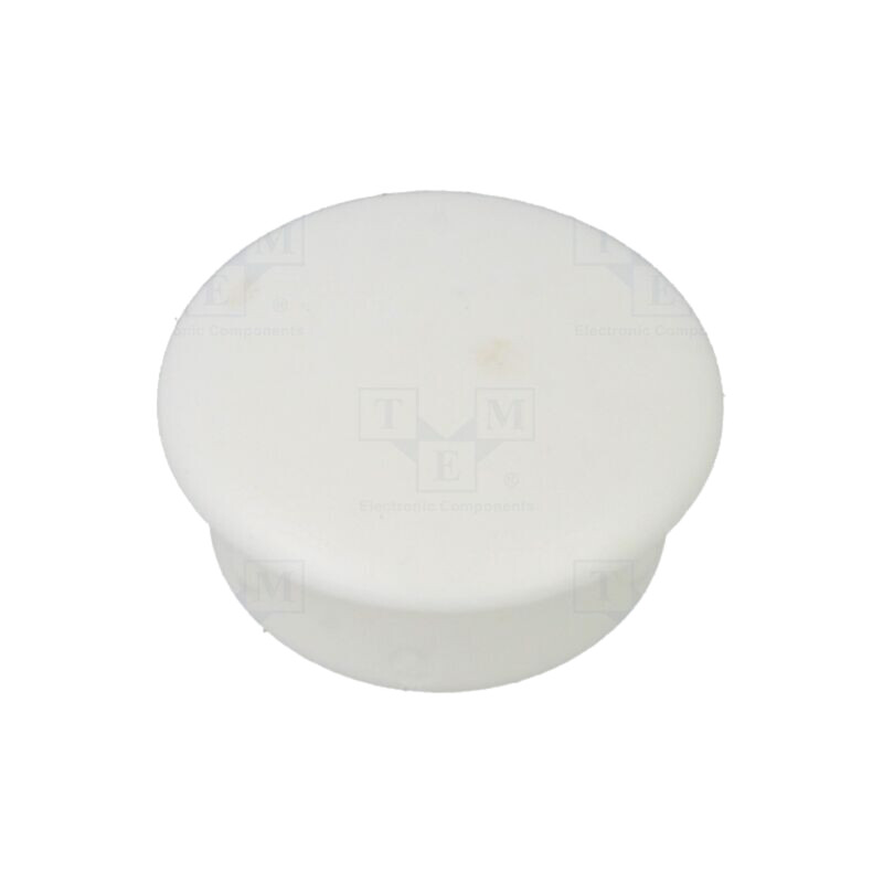Capac de protecţie; H: 4mm; cu împingere; Diam.flanşă: 12mm; albă