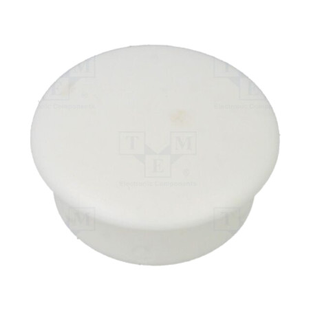 Capac de protecţie; H: 4mm; cu împingere; Diam.flanşă: 12mm; albă