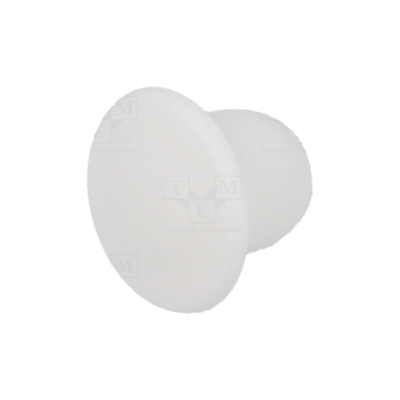 Capac de protecţie; H: 9mm; cu împingere; Diam.flanşă: 15mm; albă