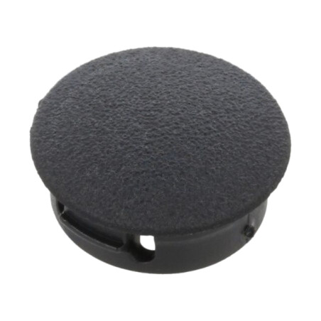 Capac de protecţie; H: 6,4mm; cu împingere,clichet; neagră