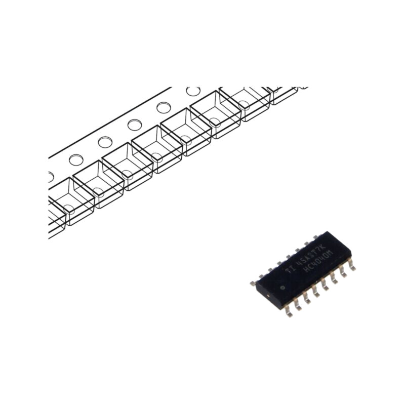 IC: digital; 12bit,contor binar,contor ascendent; SMD; SO16; HC