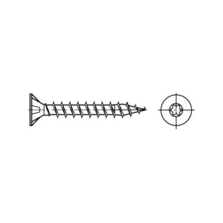 Şurub; pt.lemn; 5x30; Cap: îngropat; Torx®; TX20; SPAX®; Øcap: 9,7mm